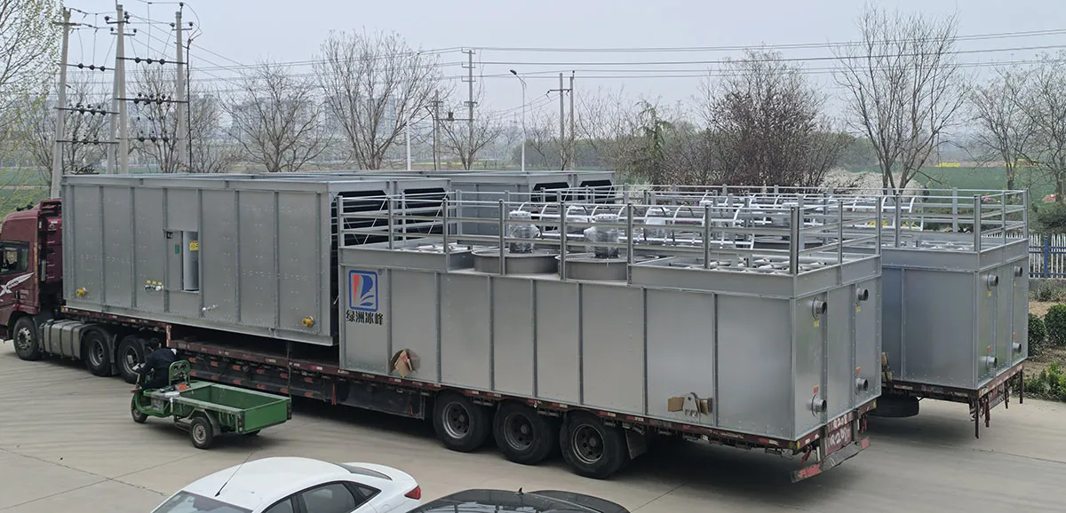 Loaded Unit Photographs Closed-Circuit Cooling Tower Ready for Dispatch Loaded Unit Photographs Closed-Circuit Cooling Tower Ready for Dispatch